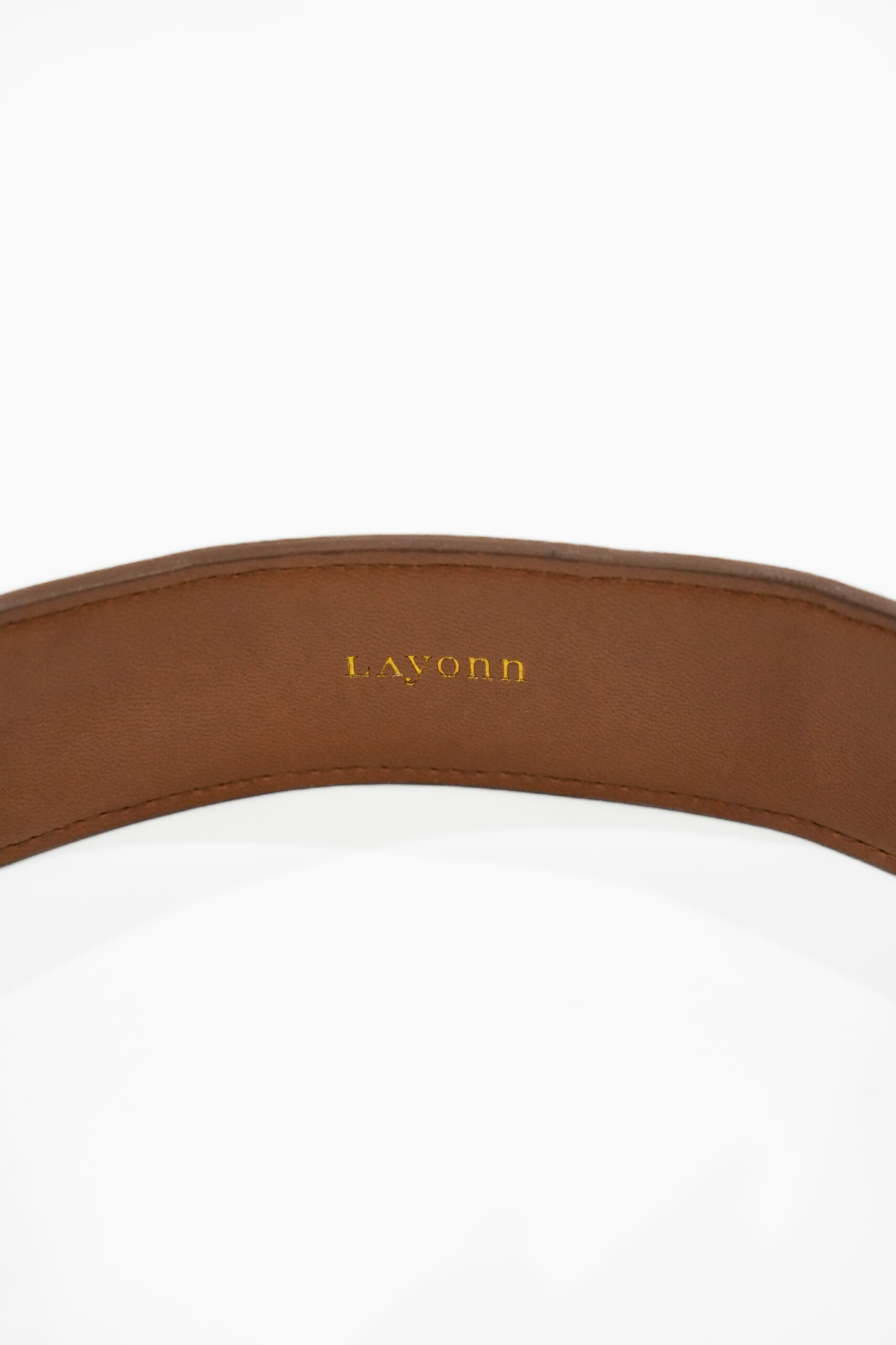 Ceinture camel boucle doré